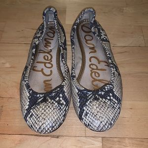 Snake print Sam Edelman Flats